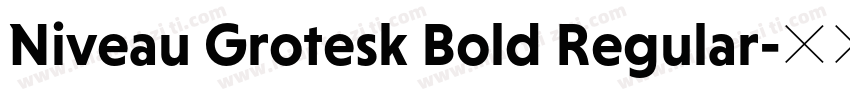 Niveau Grotesk Bold Regular字体转换